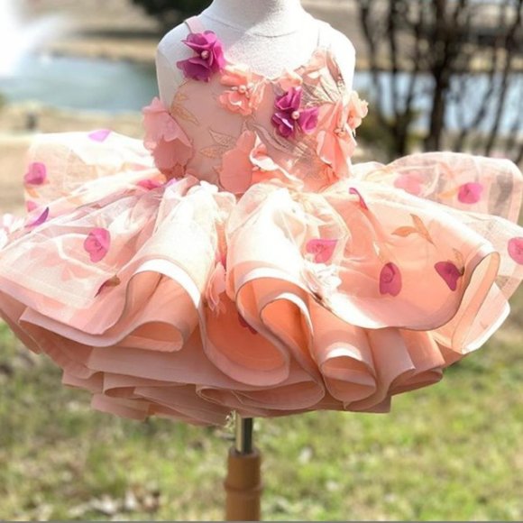 Blutterfly Baby Couture 24 Months Photography Birthday Gown Super Full! Like New - Picture 2 of 3